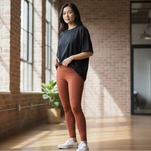 INDAH BODY Leggings Rust Orange 2